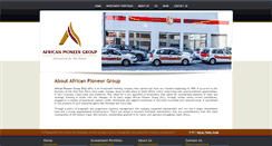 Desktop Screenshot of africanpioneer.co.za