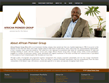 Tablet Screenshot of africanpioneer.co.za